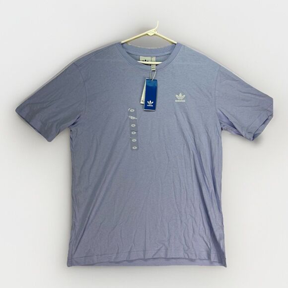Men’s‎ Adidas Trefoil Essentials Light Purple T-Shirt Size Large Lg Violet Tone - Picture 1 of 7